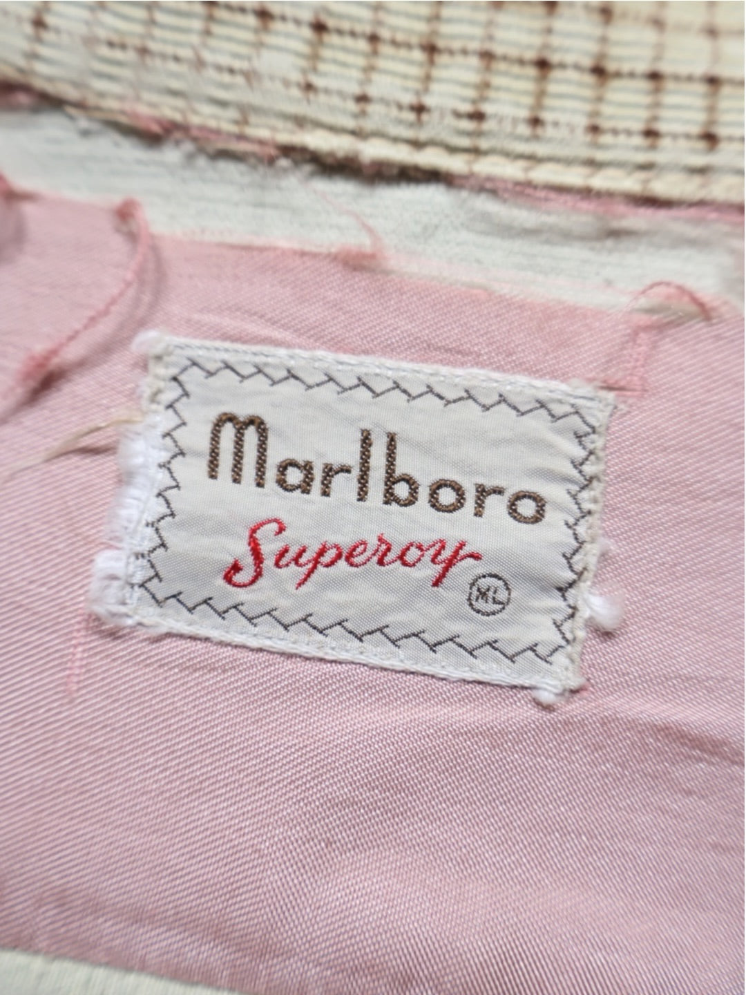 40s marlboro Print コーデュロイシャツ