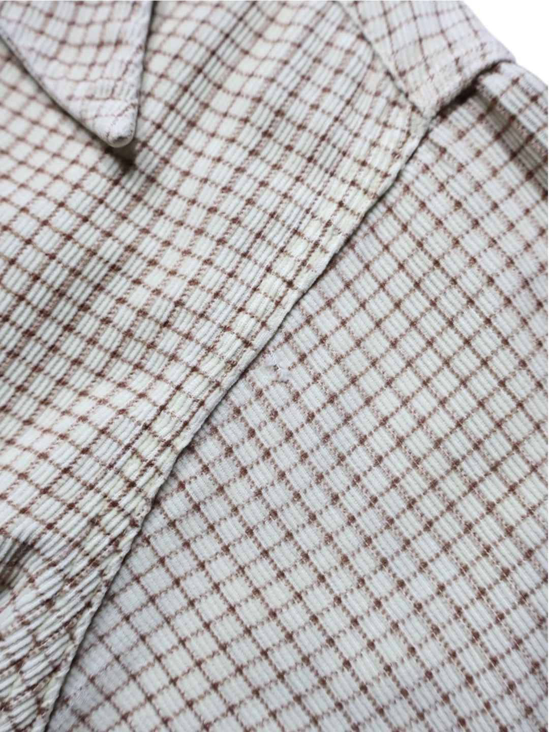 40s marlboro Print コーデュロイシャツ