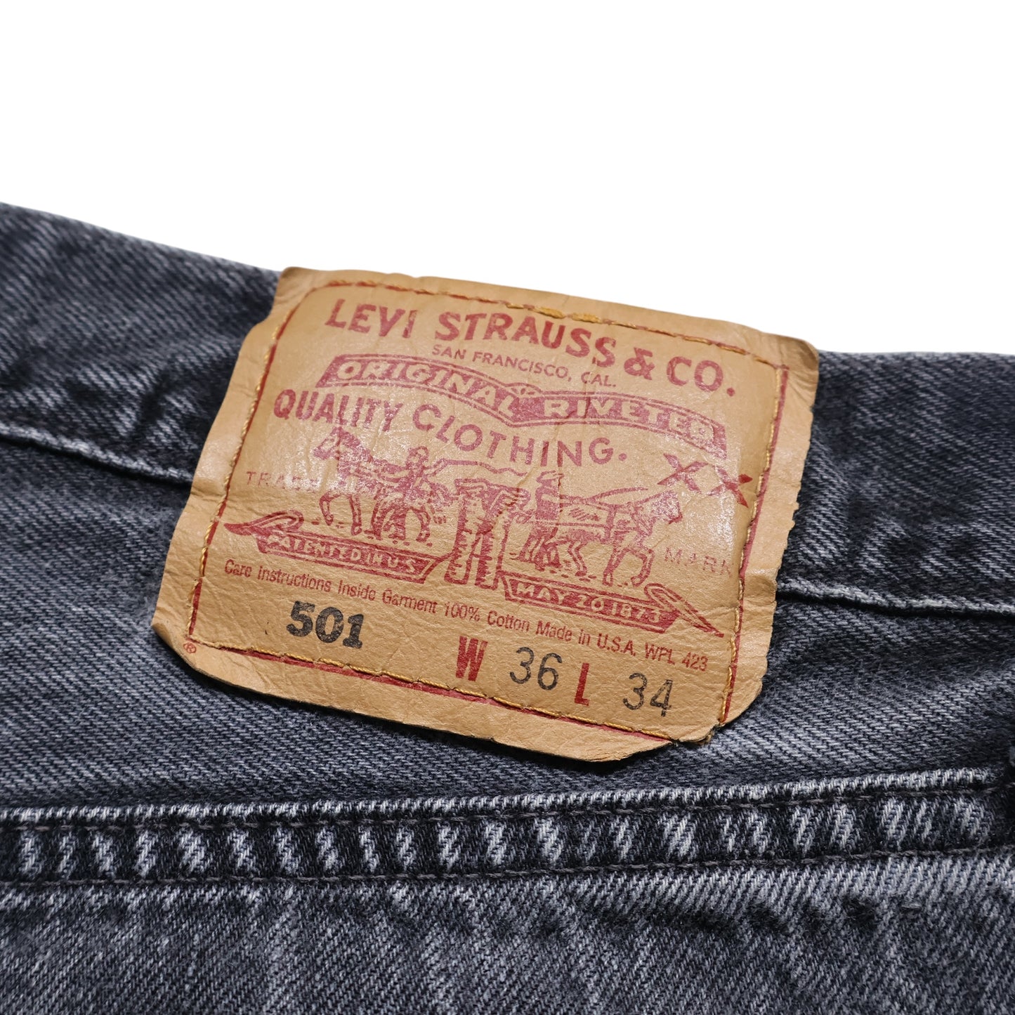 90s Levis 501 USA Black