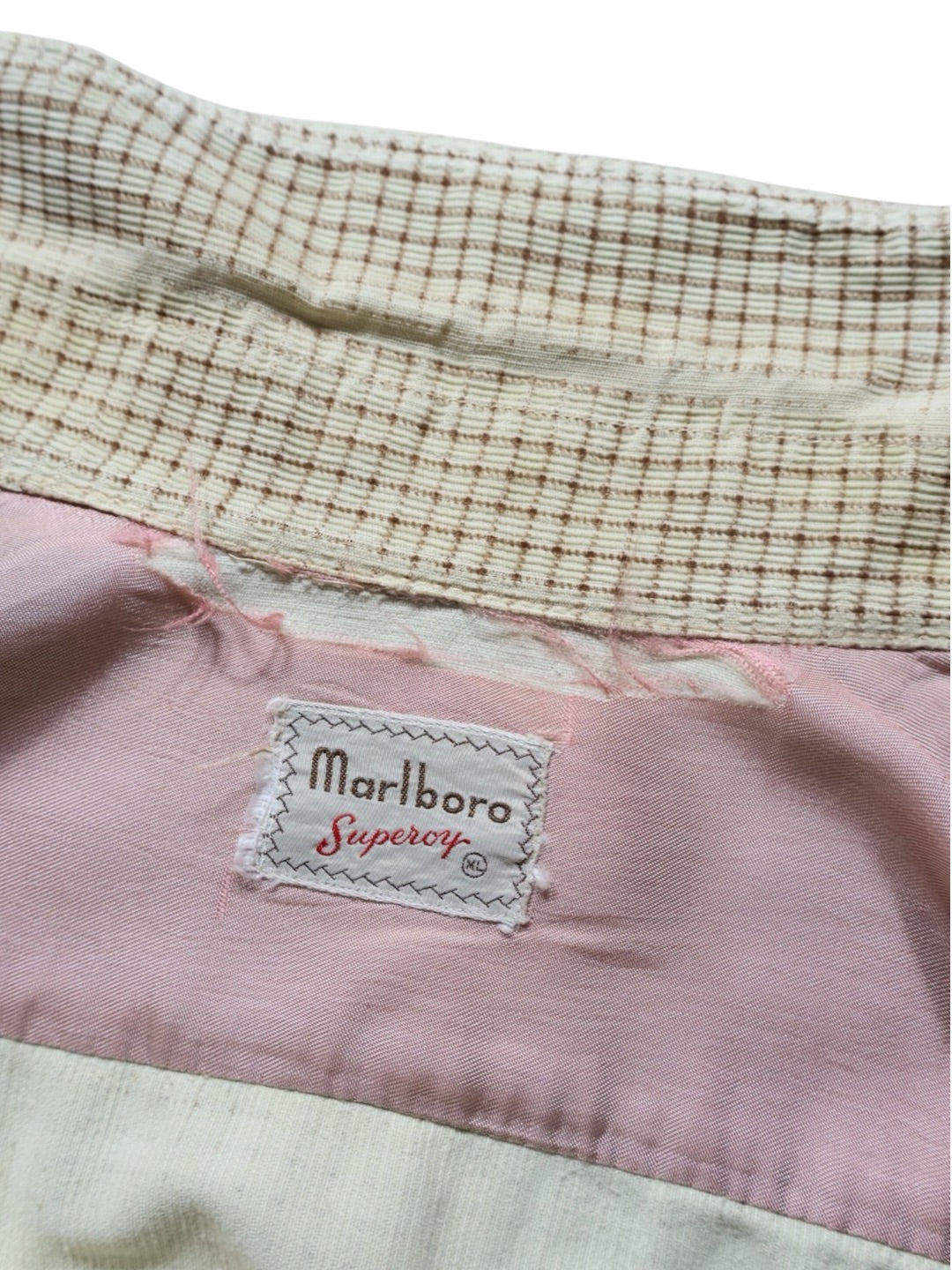 40s marlboro Print コーデュロイシャツ