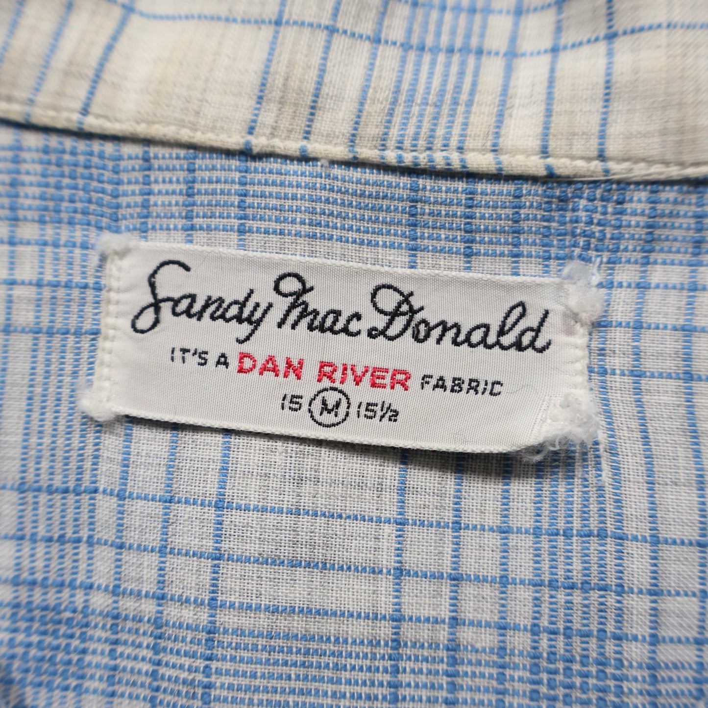 50s Sandy Mac Donald 半袖 コットンシャツ