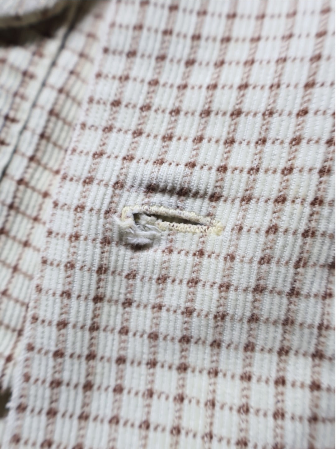 40s marlboro Print コーデュロイシャツ