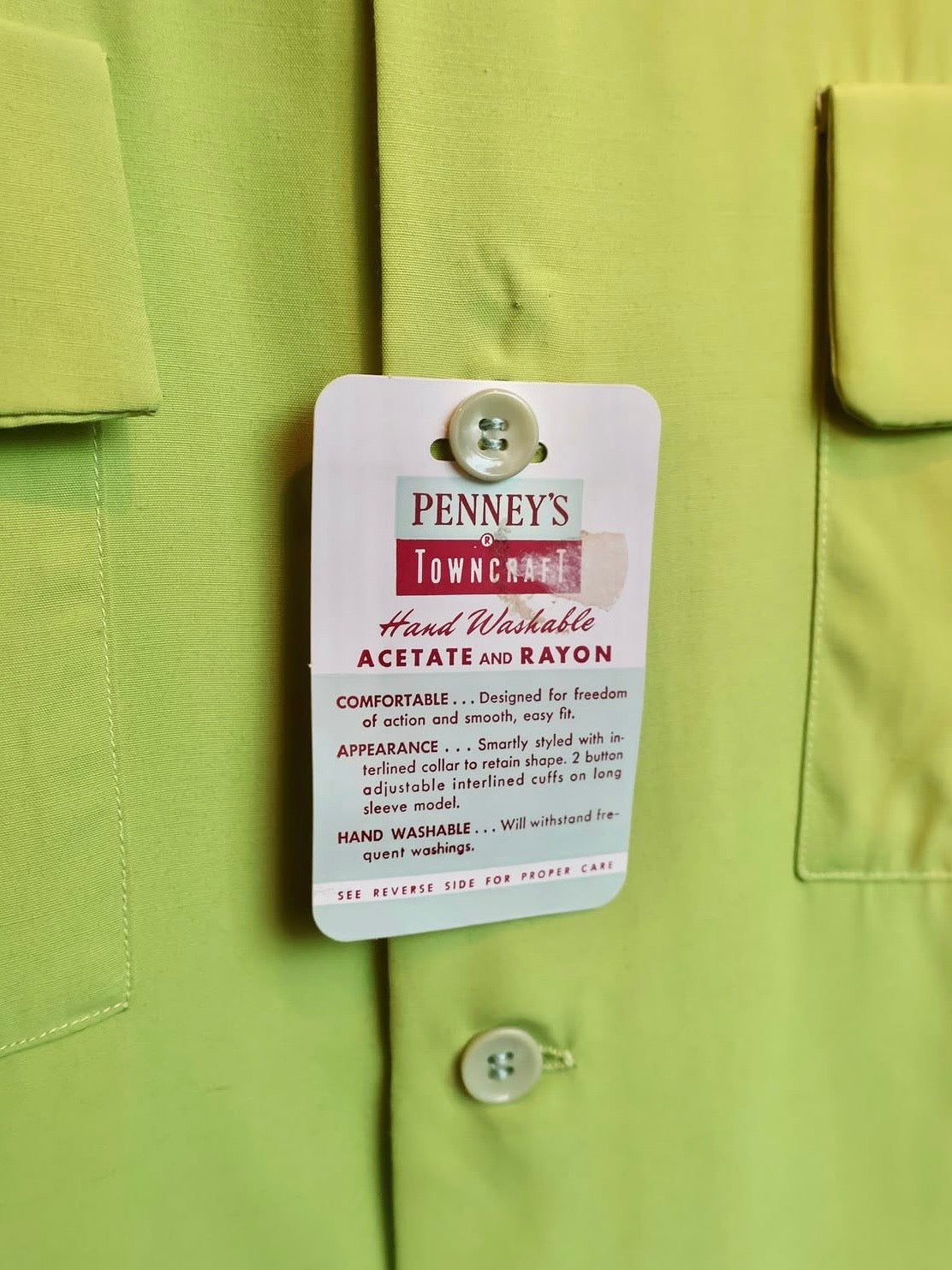 "50s TOENCRAFT ""Dead Stock"" Rayon Acetate シャツ"