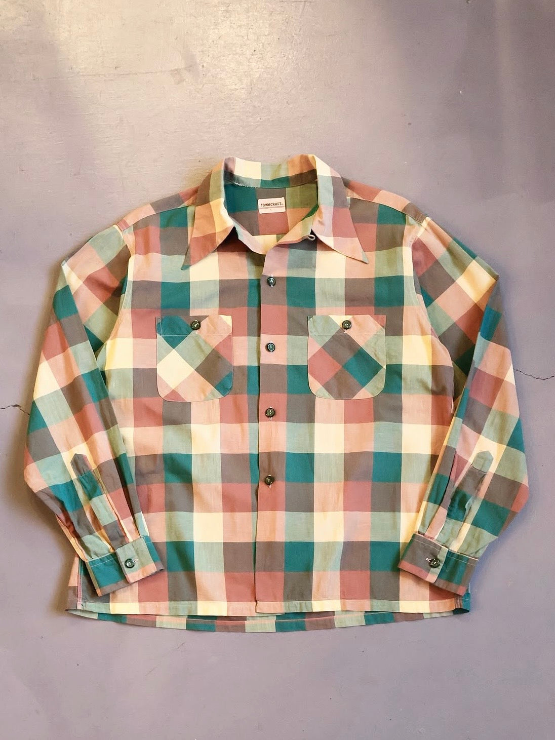 50s TOWNCRAFT コットン開襟シャツ