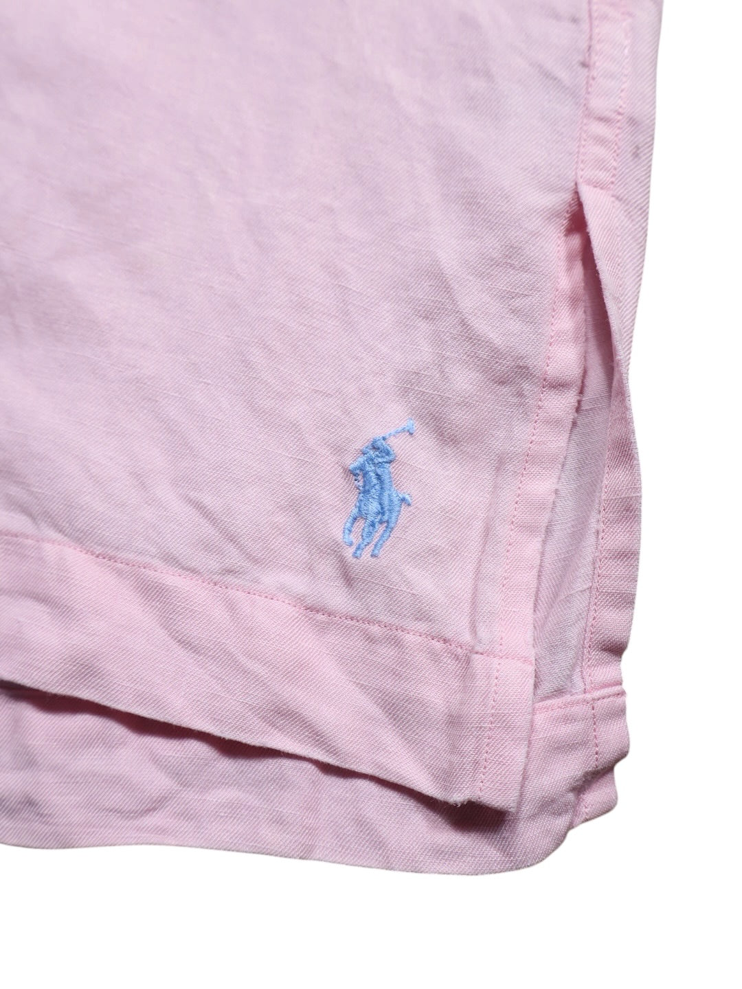 90s Ralph Lauren 半袖開襟シャツ シルク×リネン