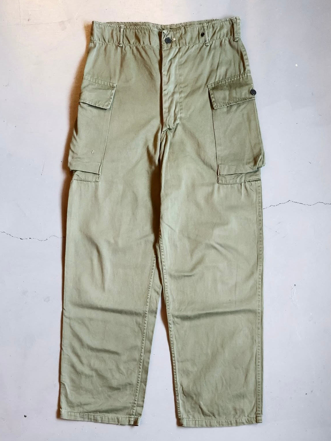 40s US ARMY M-43 Cotton Twill サイドカーゴパンツ