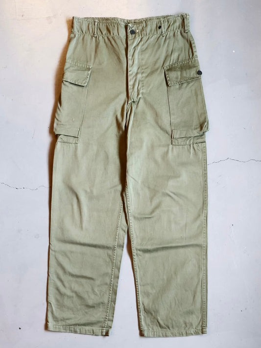 40s US ARMY M-43 Cotton Twill サイドカーゴパンツ