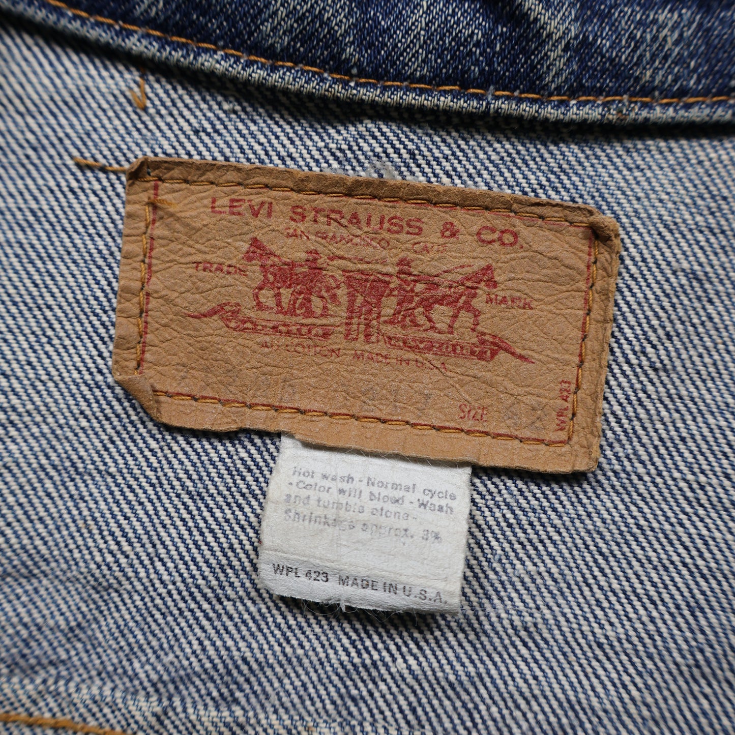 70s Levis 70505 small e デニムジャケット