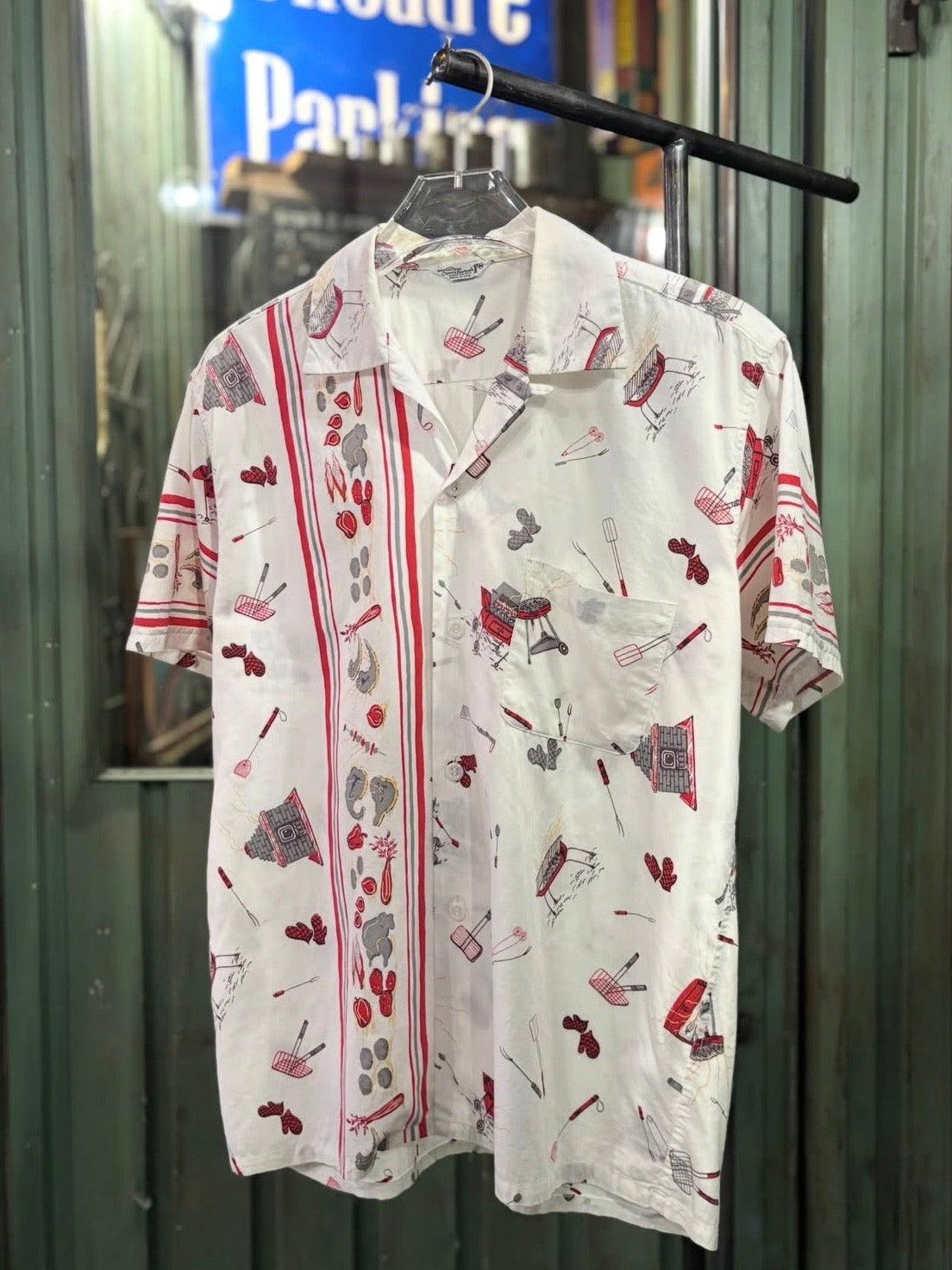 50s Barbecue Pattern 半袖シャツ
