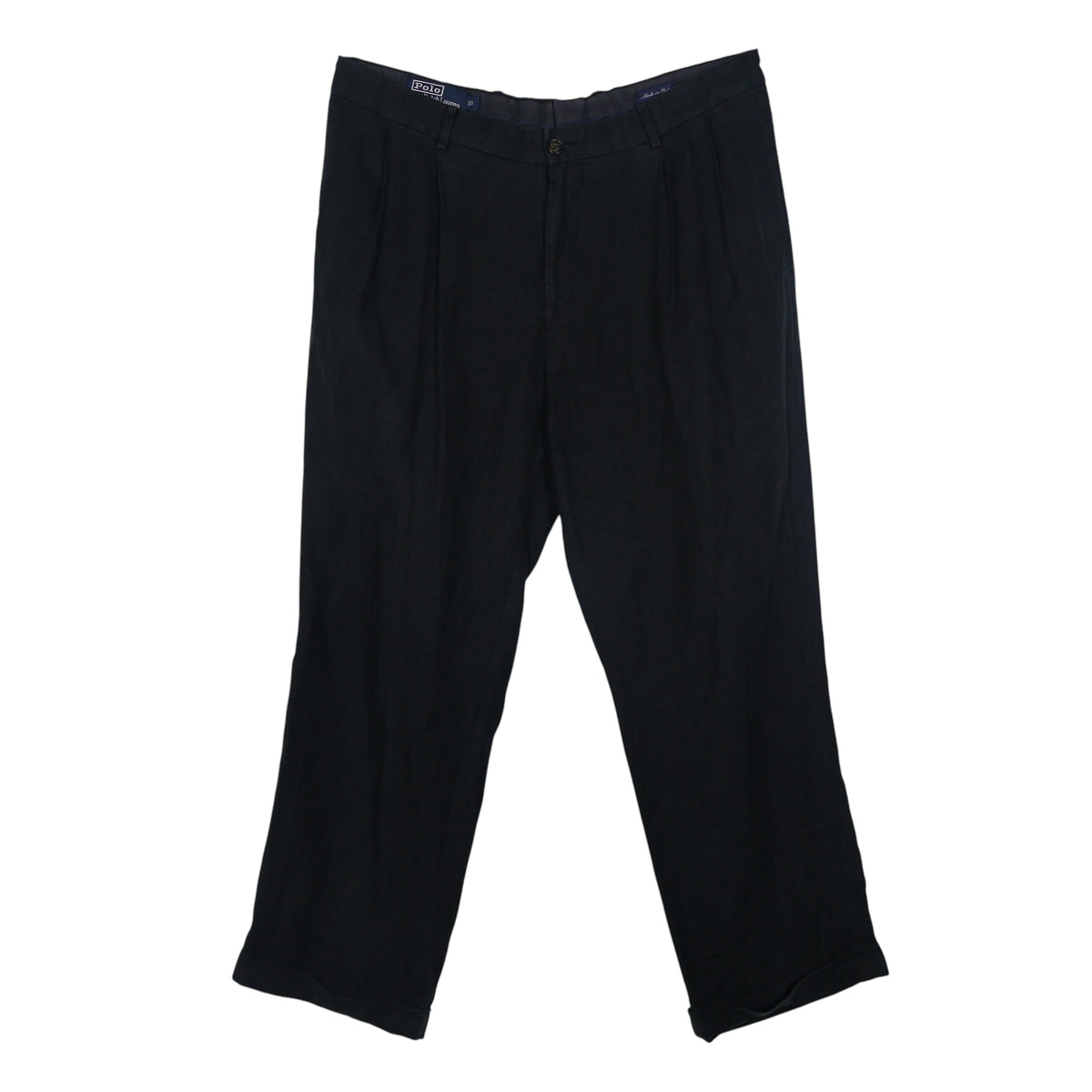 90s Ralph Lauren ブラック リネンパンツ
