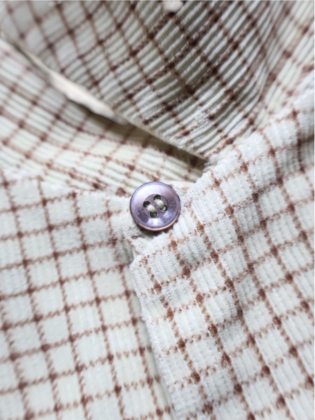 40s marlboro Print コーデュロイシャツ