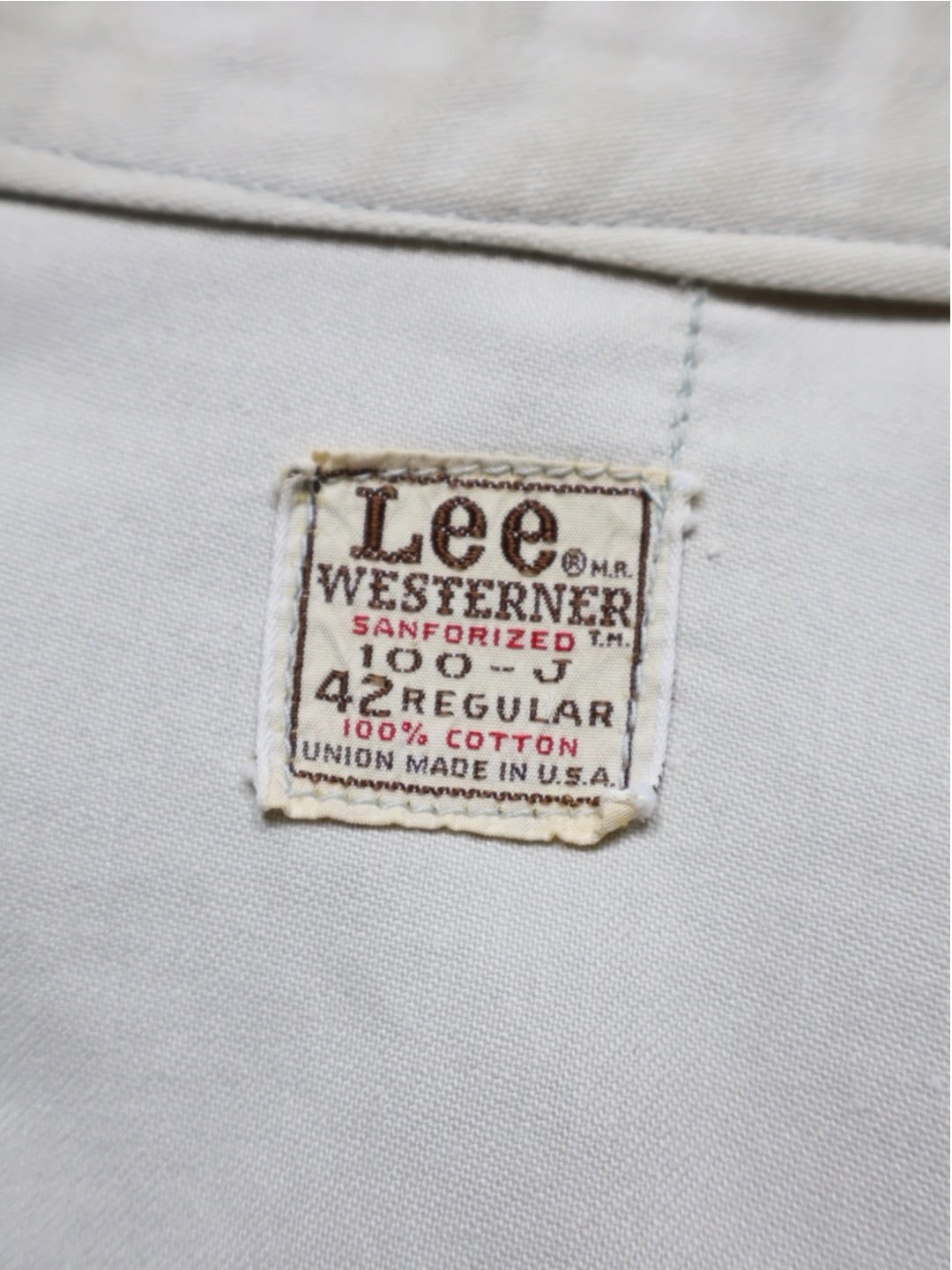 60s Lee 100-J WESTERNER ジャケット