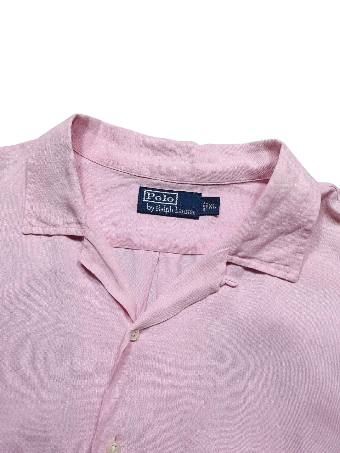 90s Ralph Lauren 半袖開襟シャツ シルク×リネン