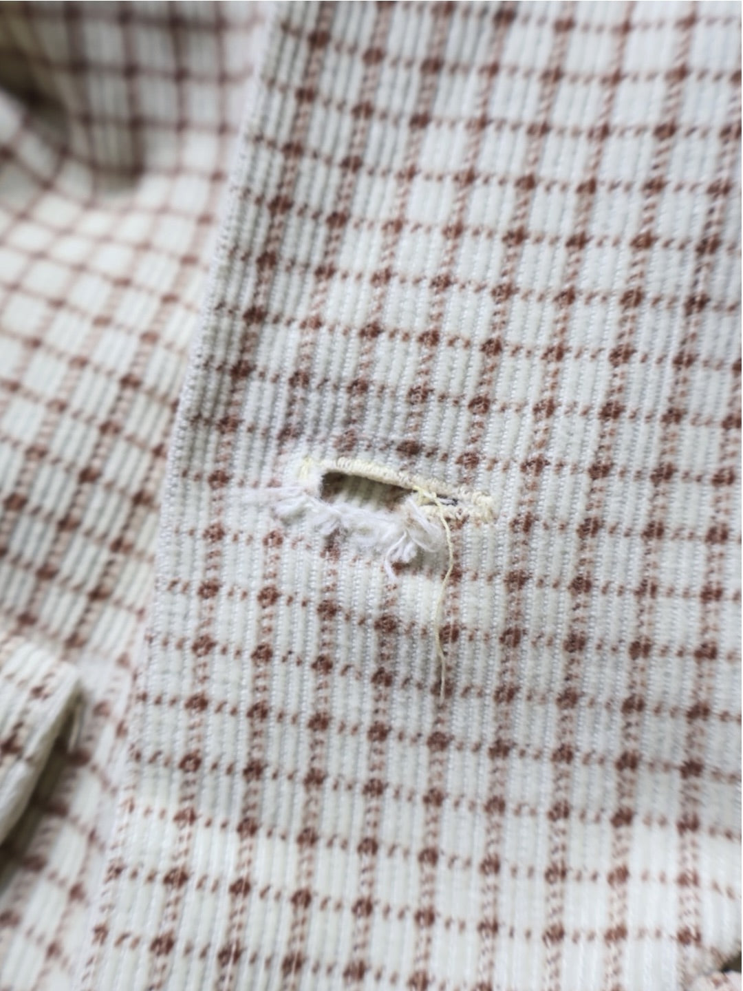 40s marlboro Print コーデュロイシャツ
