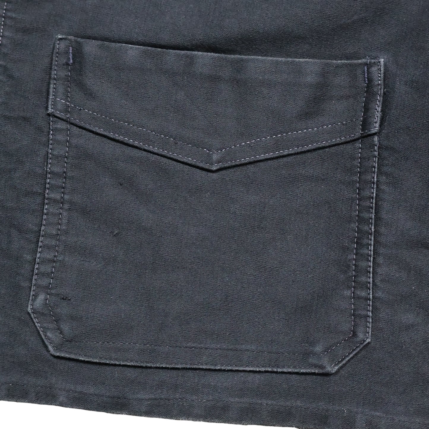 40s A St Michel ブラックモールスキンジャケット