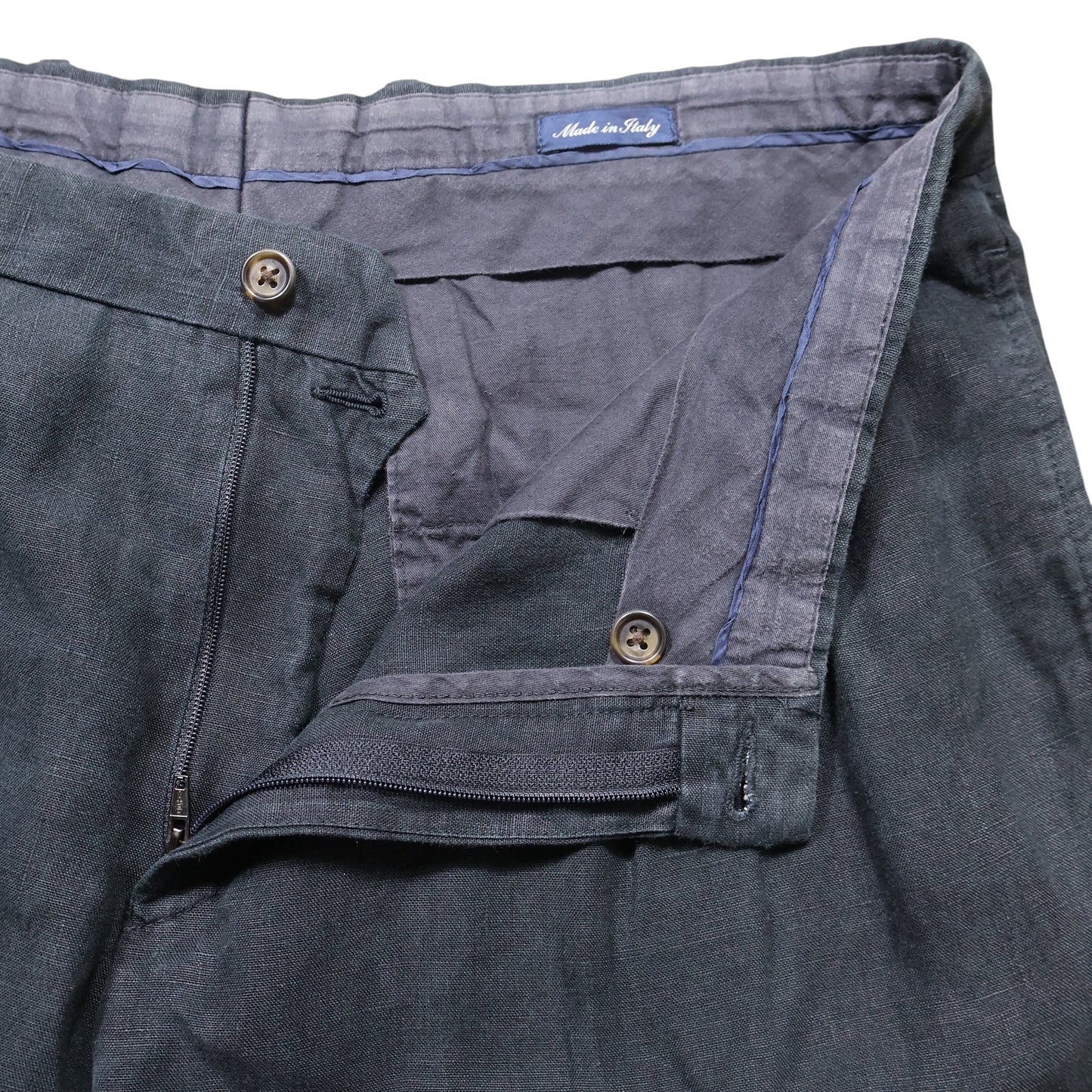 90s Ralph Lauren ブラック リネンパンツ