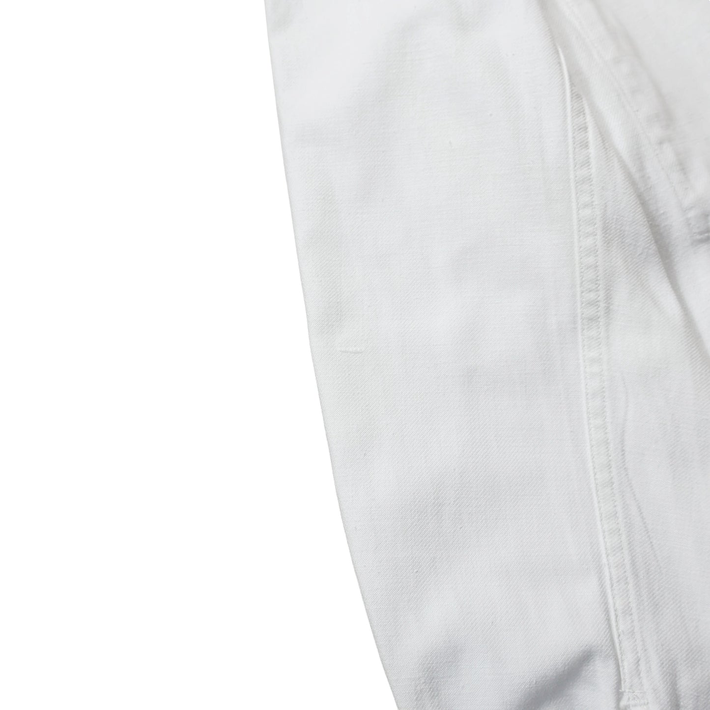 40s FRENCH White Cotton Twill "Vポケ" チョアジャケット